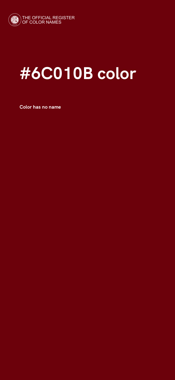 #6C010B color image