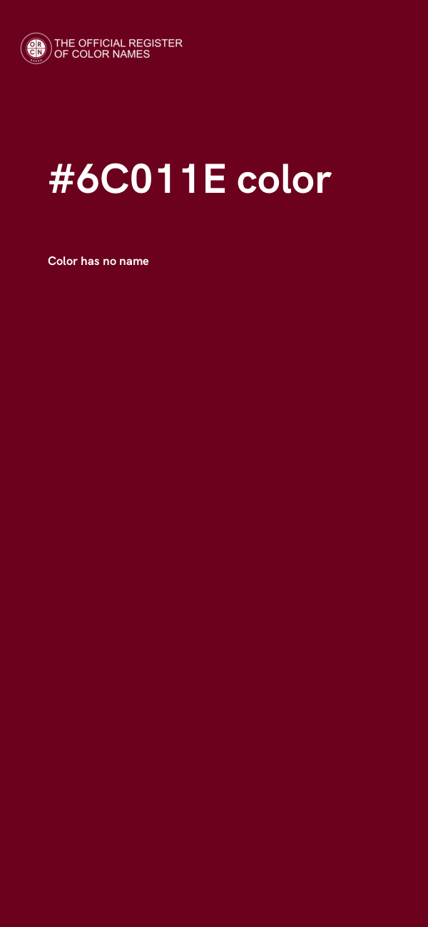 #6C011E color image