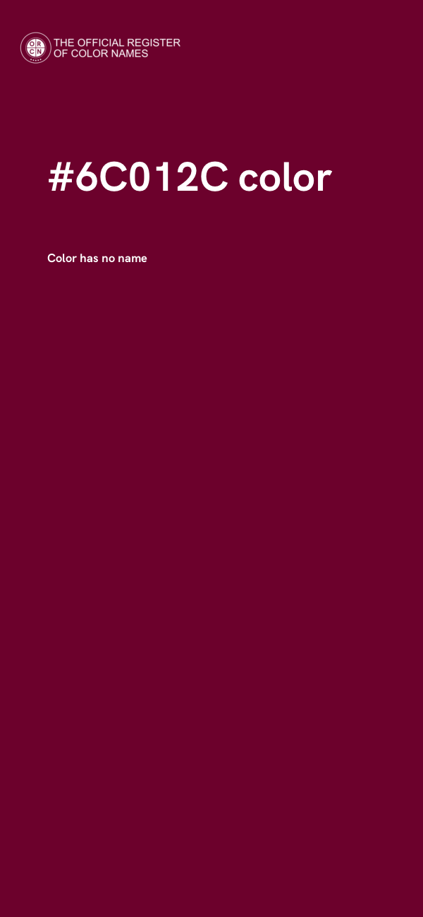 #6C012C color image