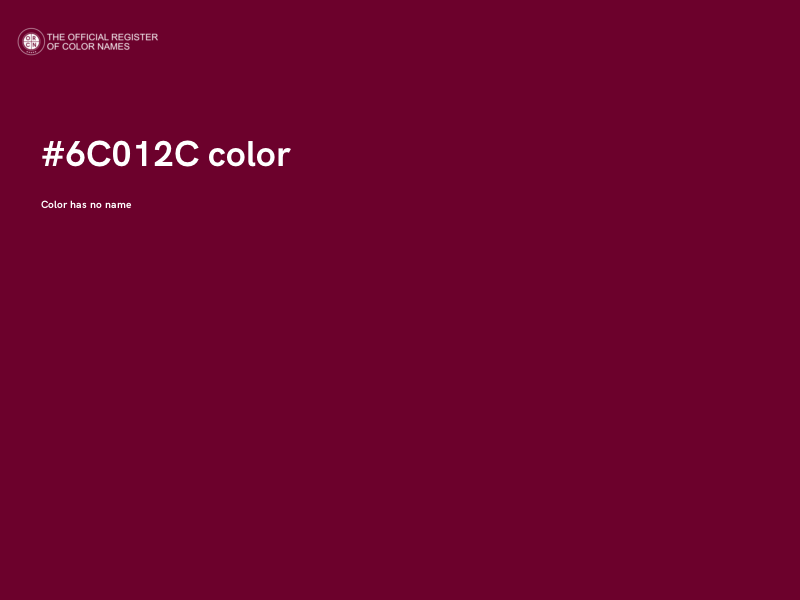 #6C012C color image