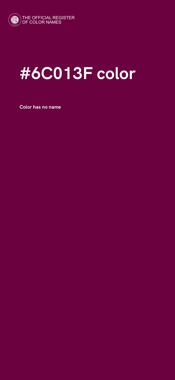 #6C013F color image