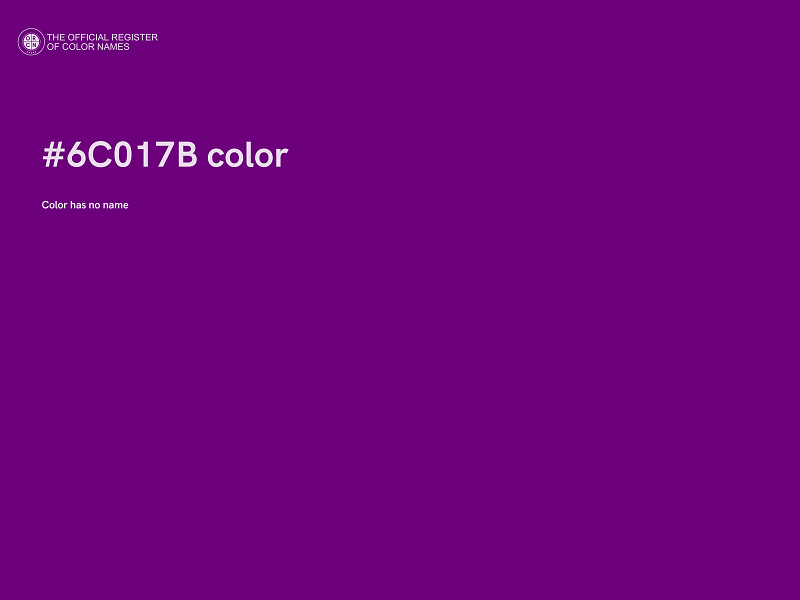 #6C017B color image