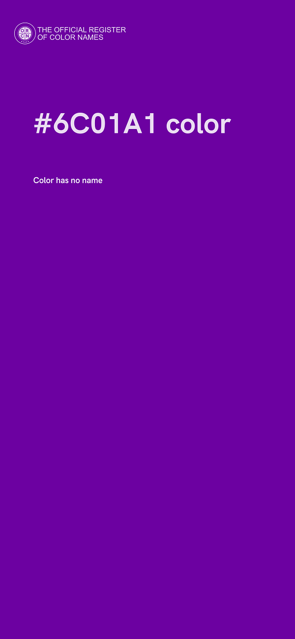 #6C01A1 color image