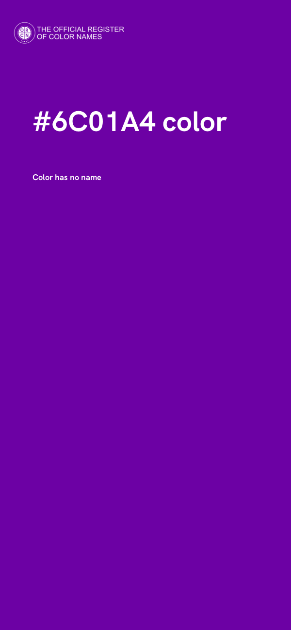 #6C01A4 color image