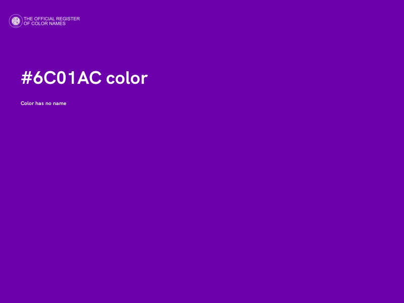 #6C01AC color image