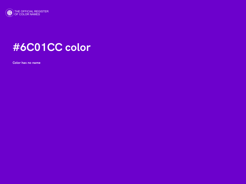 #6C01CC color image