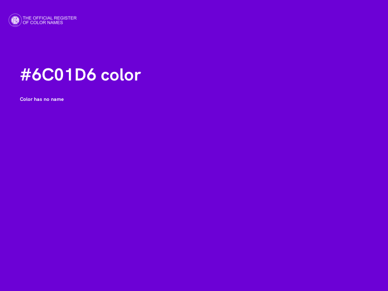 #6C01D6 color image