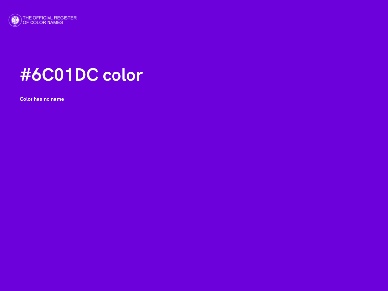 #6C01DC color image