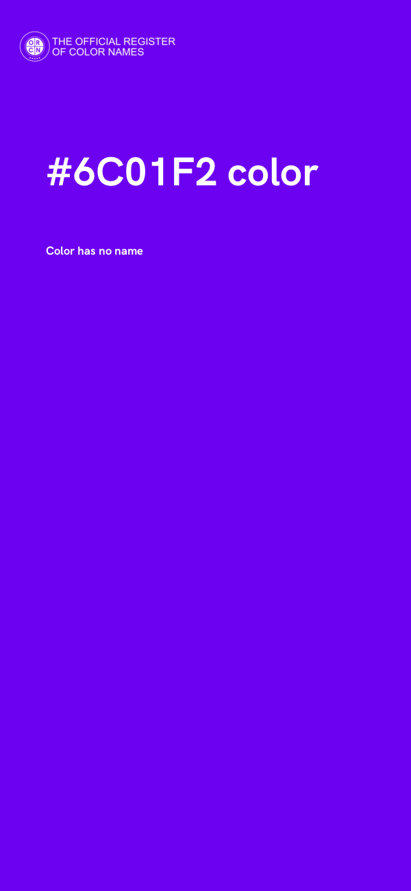 #6C01F2 color image