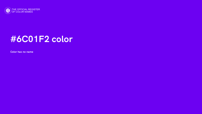 #6C01F2 color image