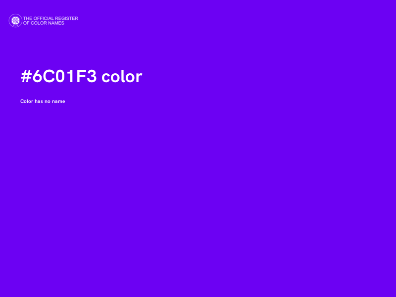 #6C01F3 color image