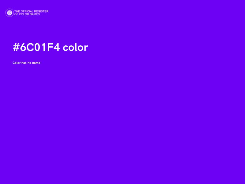 #6C01F4 color image