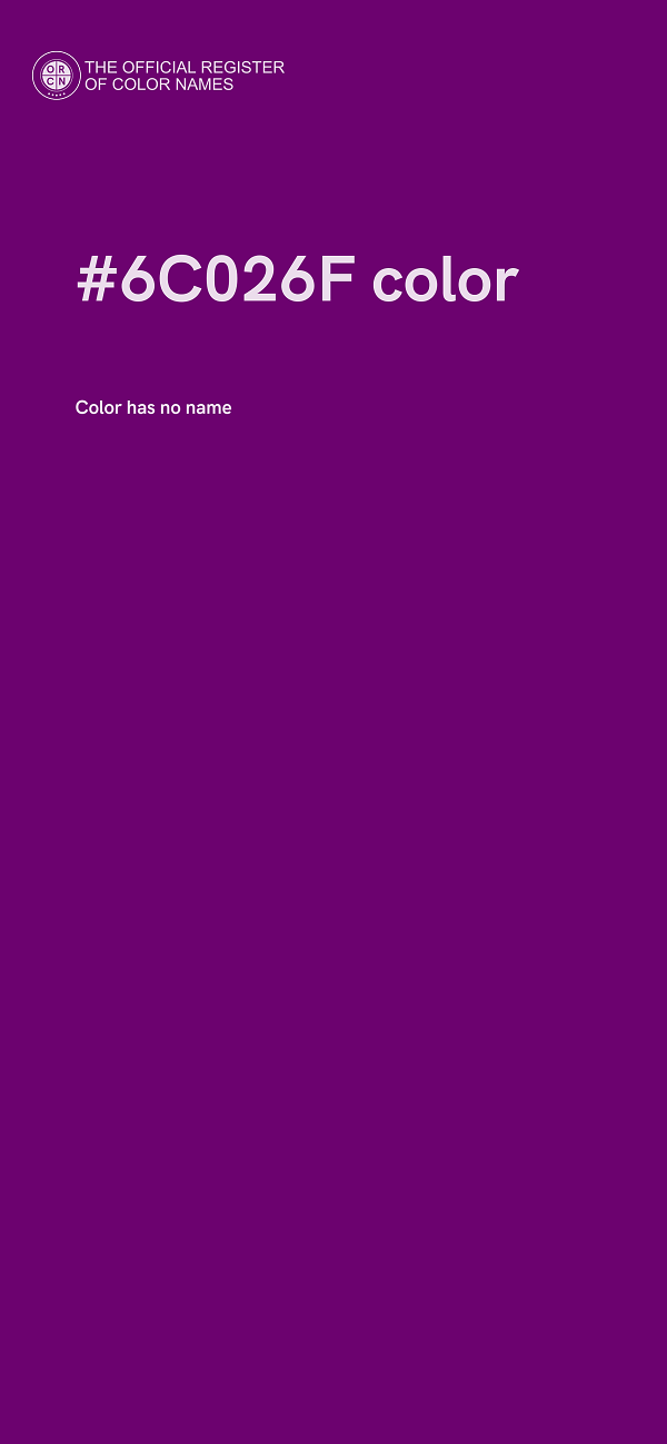 #6C026F color image