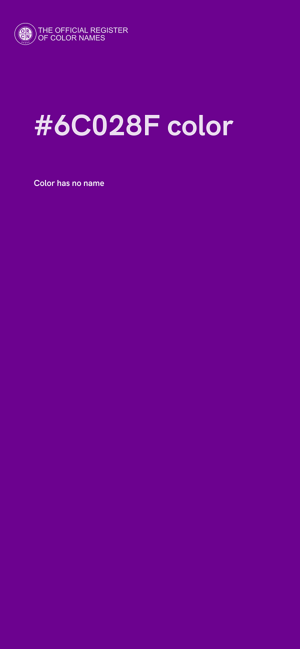 #6C028F color image