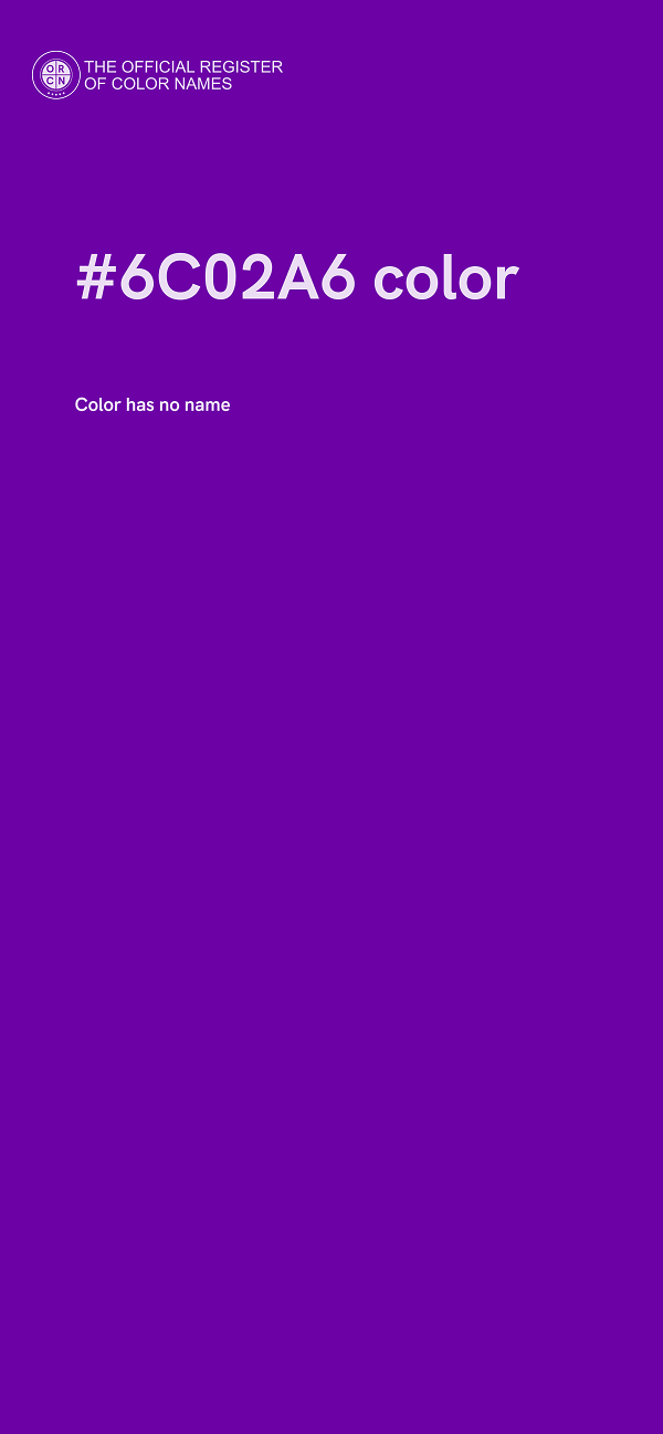 #6C02A6 color image