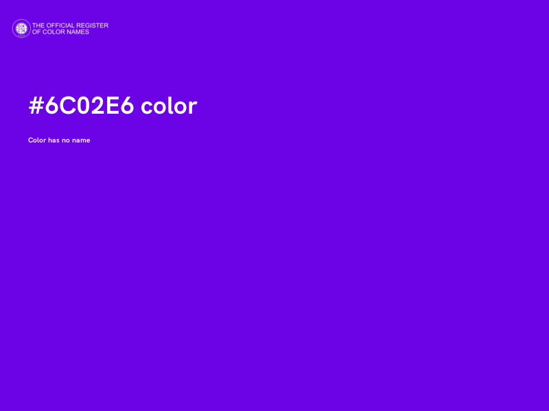 #6C02E6 color image