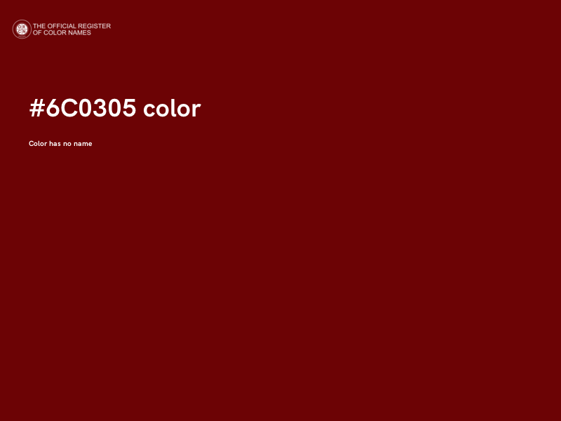 #6C0305 color image