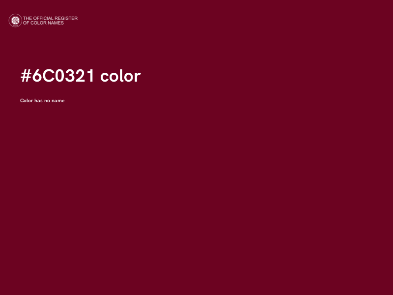 #6C0321 color image