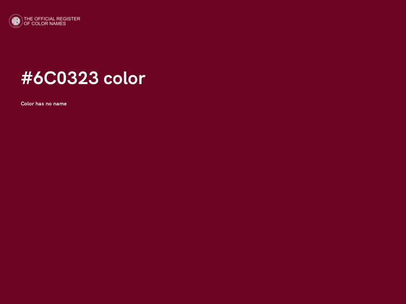 #6C0323 color image