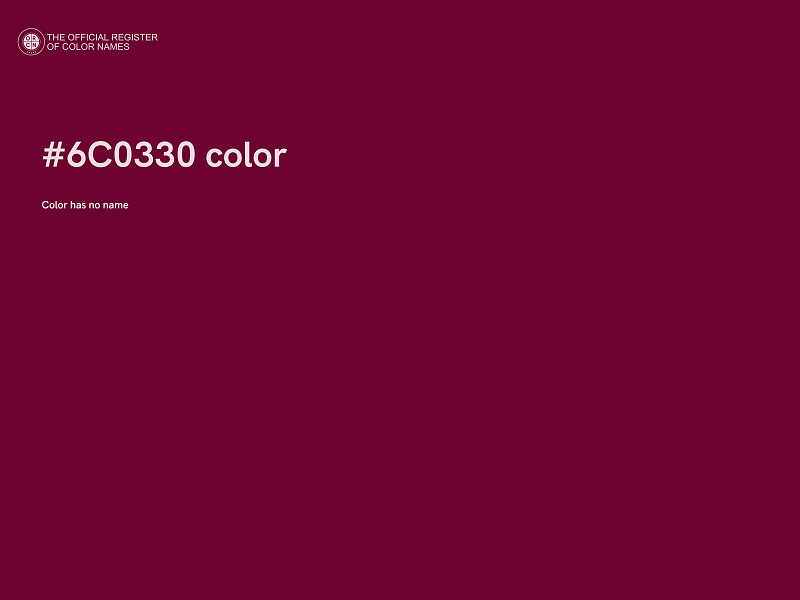 #6C0330 color image