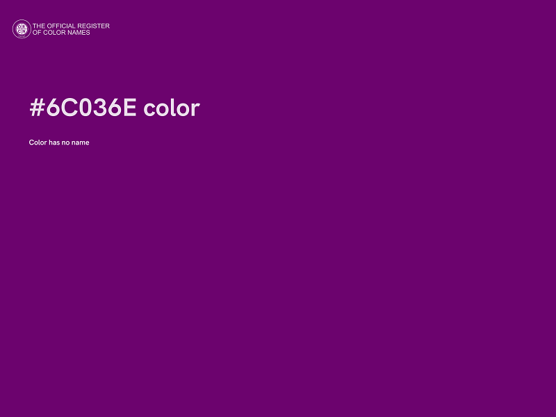 #6C036E color image