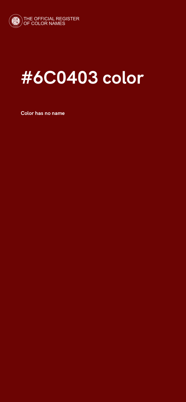 #6C0403 color image