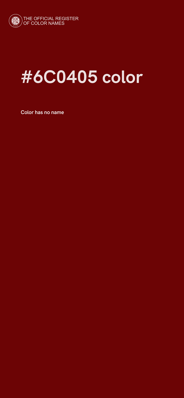 #6C0405 color image