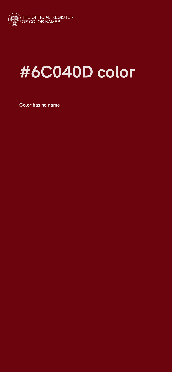 #6C040D color image