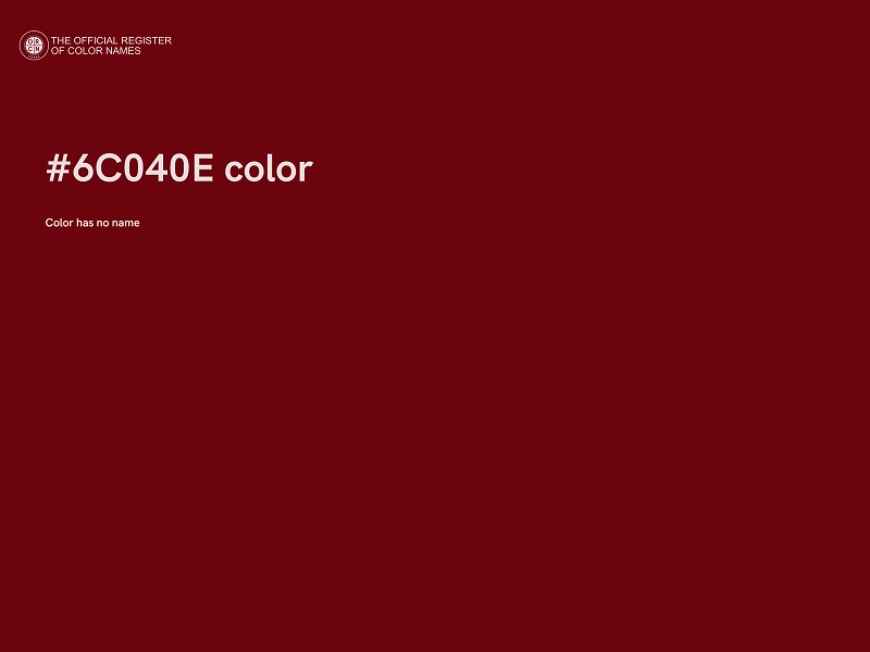 #6C040E color image