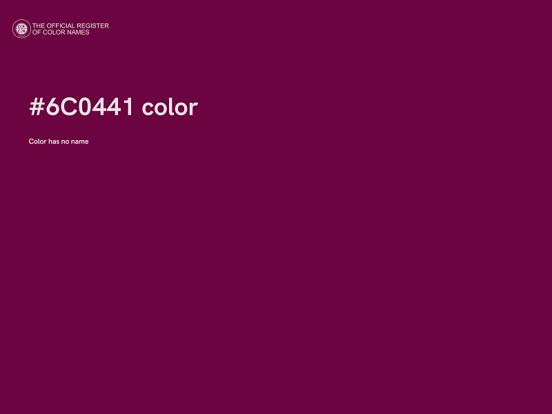 #6C0441 color image