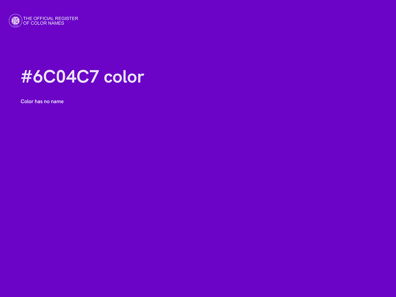 #6C04C7 color image