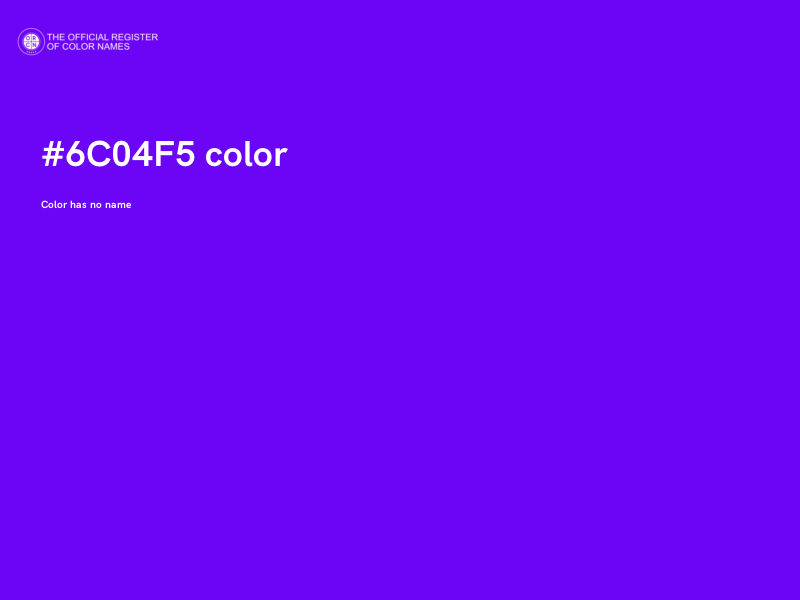 #6C04F5 color image