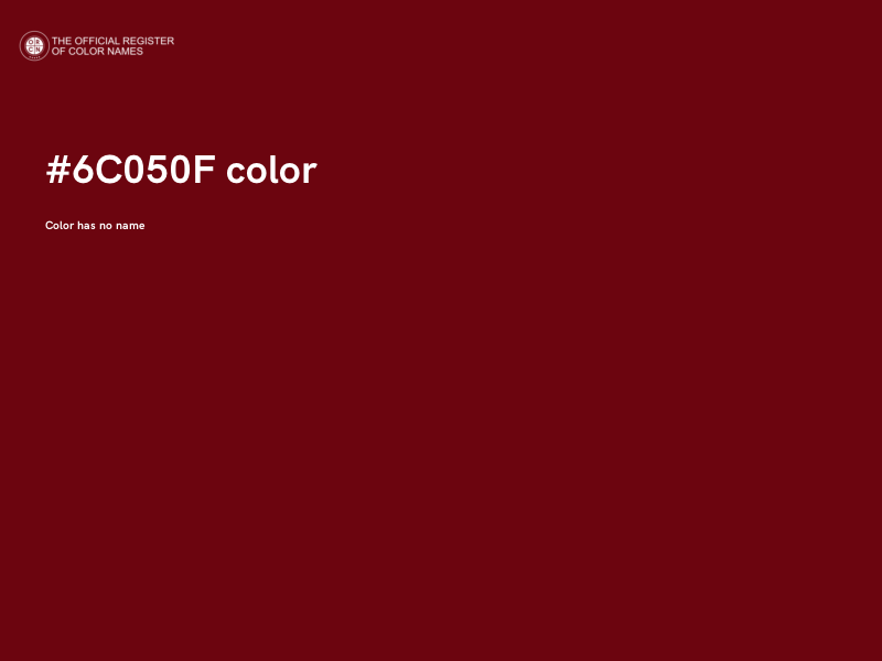 #6C050F color image