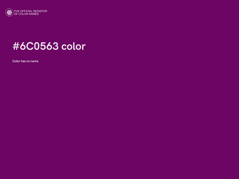 #6C0563 color image