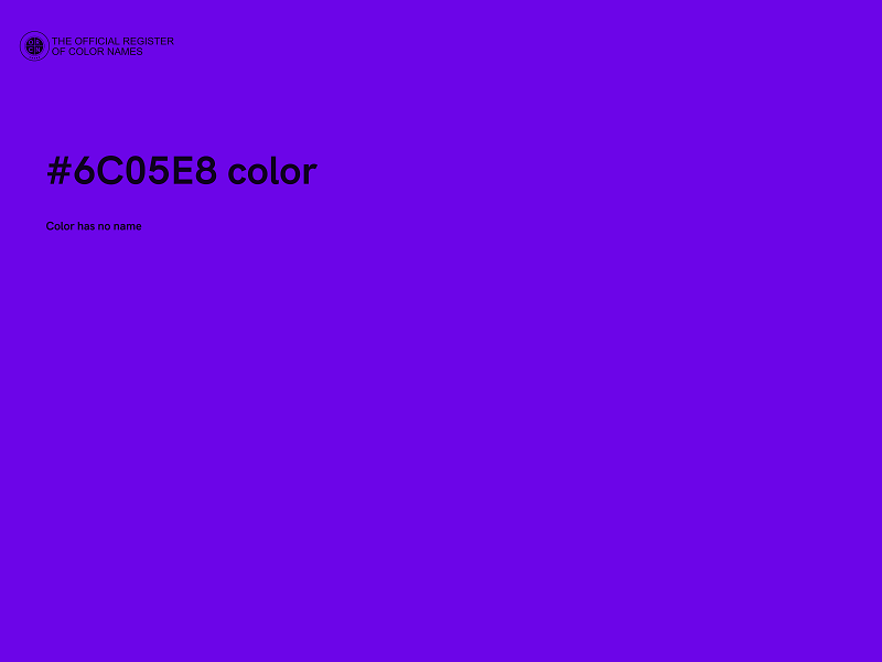 #6C05E8 color image