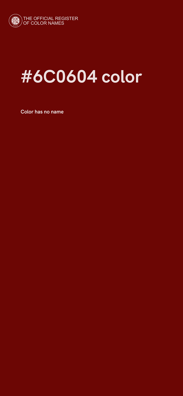 #6C0604 color image