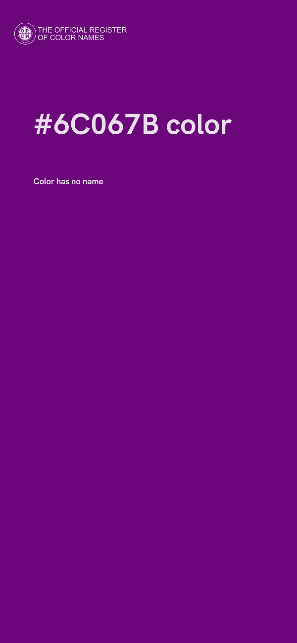 #6C067B color image