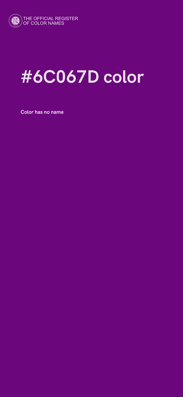 #6C067D color image