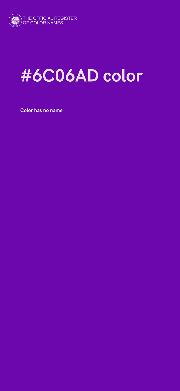 #6C06AD color image
