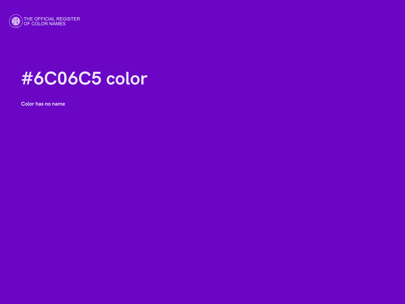 #6C06C5 color image