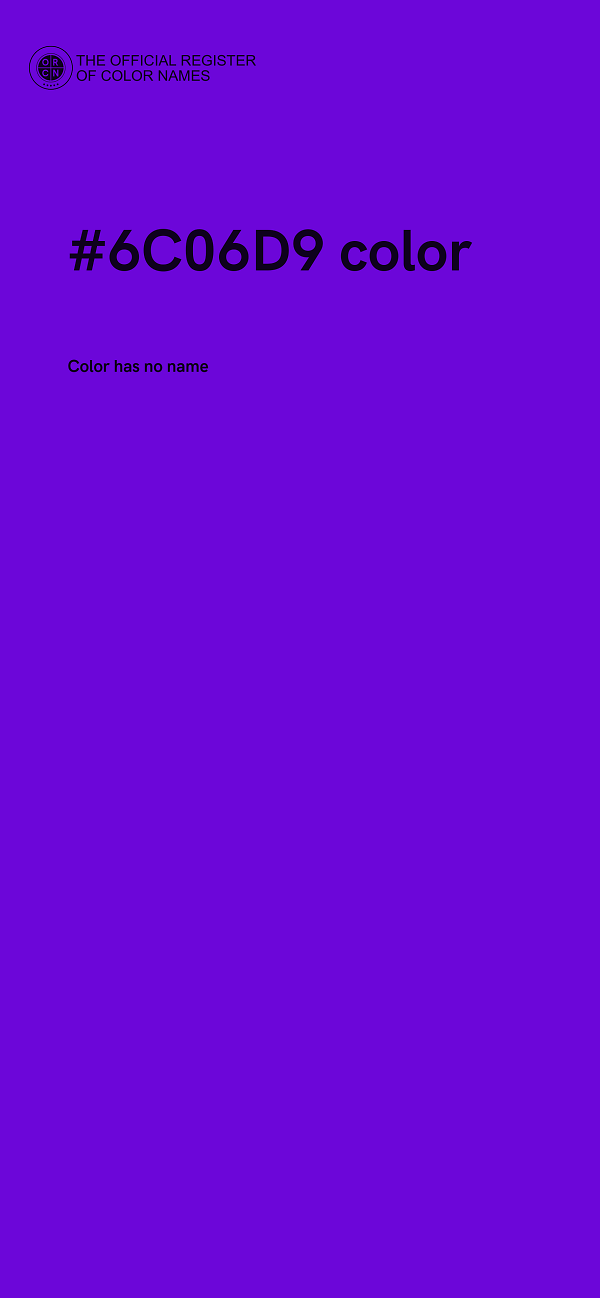 #6C06D9 color image