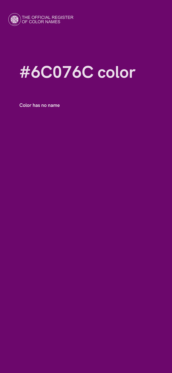 #6C076C color image