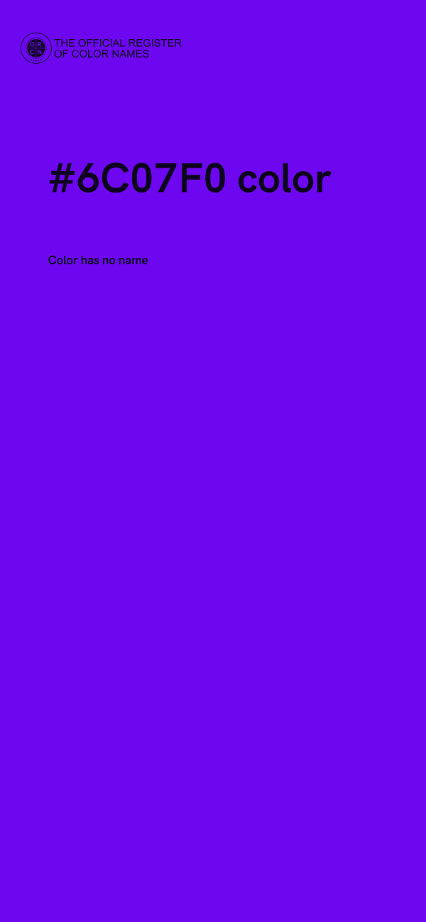 #6C07F0 color image