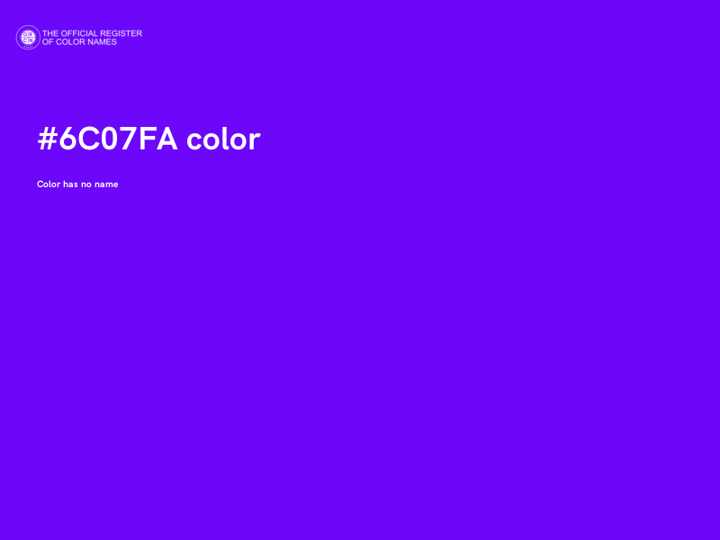 #6C07FA color image