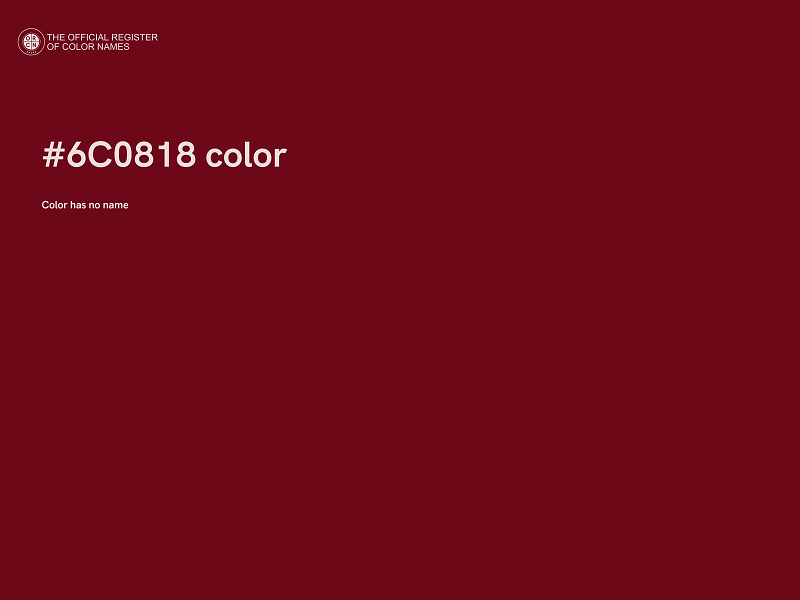 #6C0818 color image