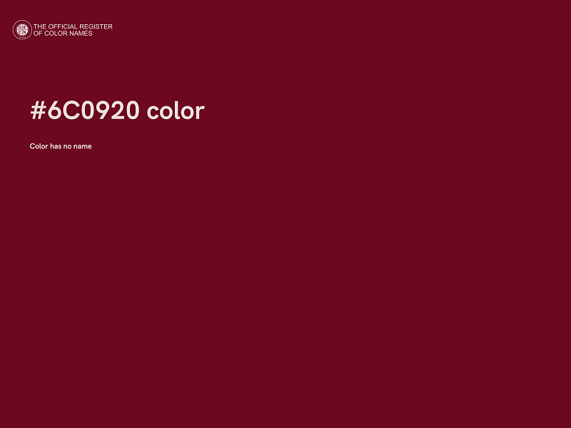 #6C0920 color image