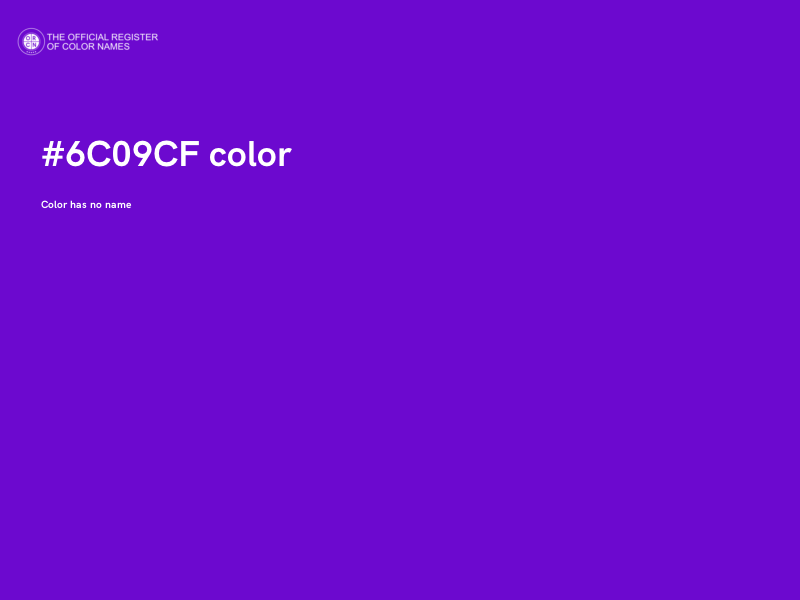 #6C09CF color image