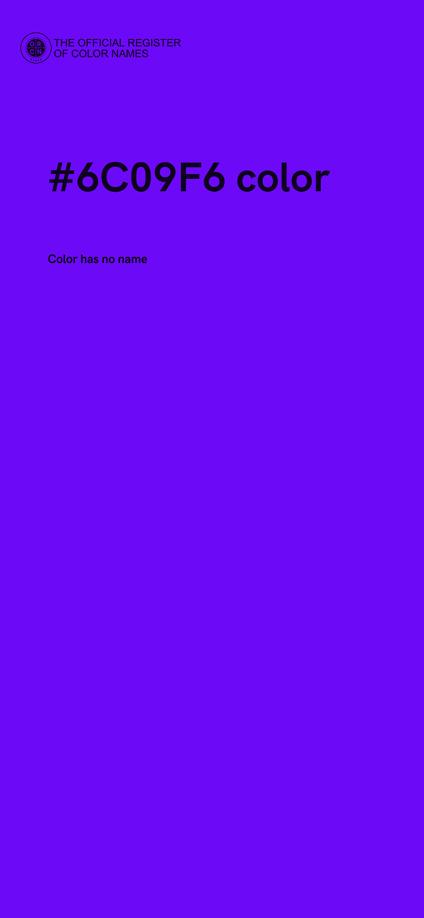 #6C09F6 color image