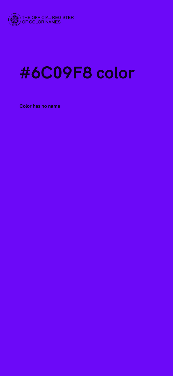 #6C09F8 color image