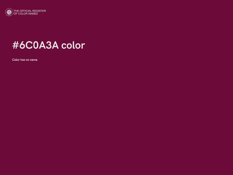 #6C0A3A color image